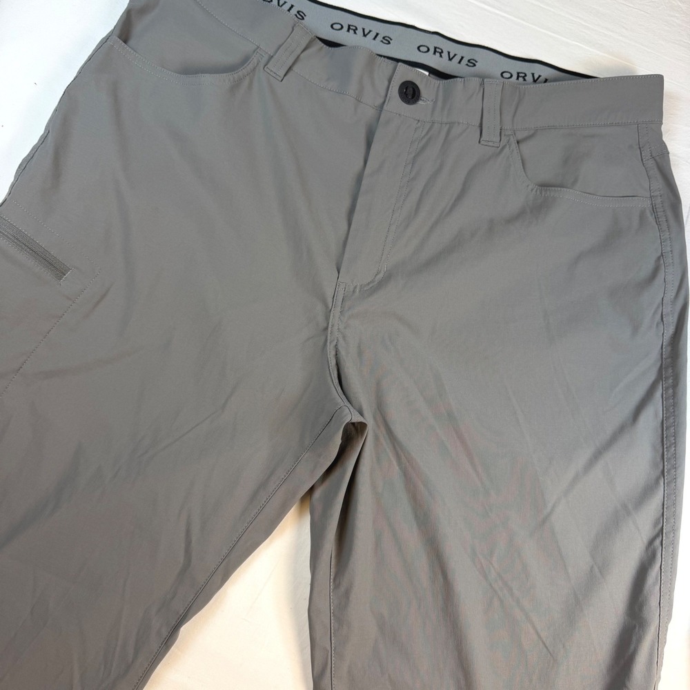 Orvis Performance Pants Mens 38x29 Gray Stretch Outdoor Hiking Item 1716851 NOTE - Picture 9 of 10